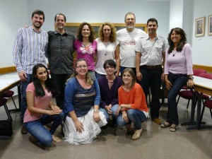 Carolina San Miguel con uno de los grupos de psicoemprendedores de Valencia