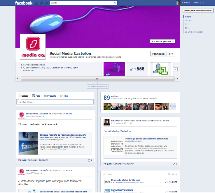 social media castellon fan page